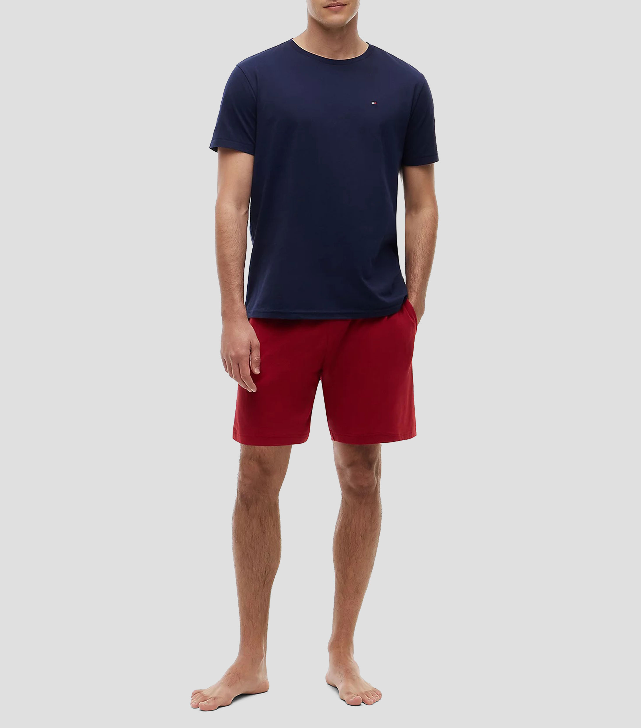 Playera cuello redondo manga corta lisa Hombre